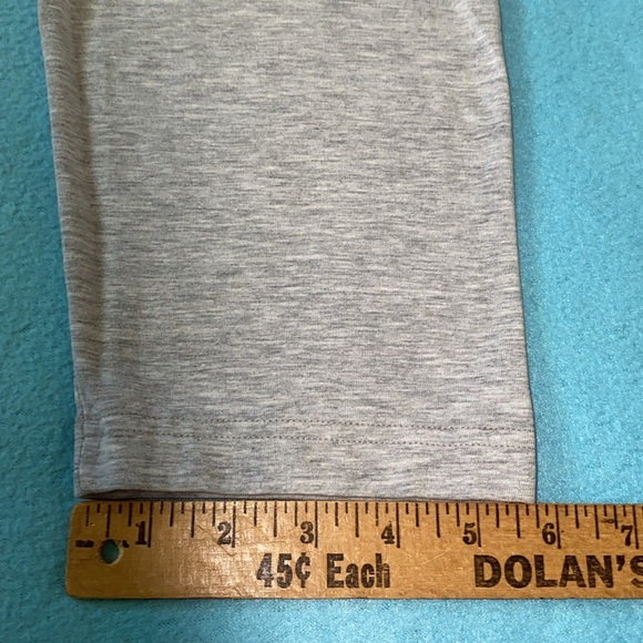 DREAMS pleated wrap style pull on jumpsuit heather gray dolman sleeves size S - Picture 10 of 12